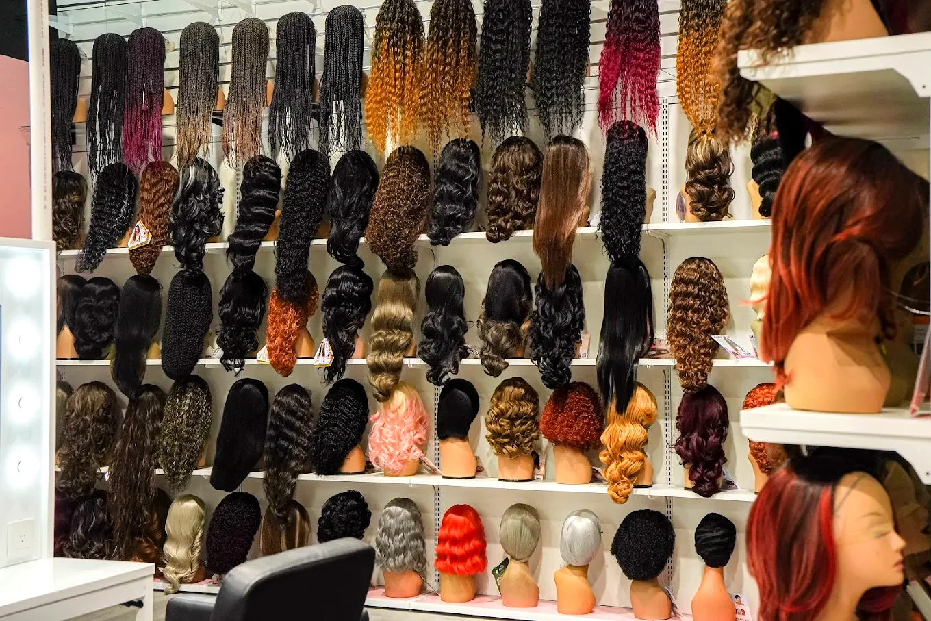 Salon section inside Nova Beauty Supply